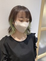 ゴウトゥデイ 札幌店(GO TODAY) インナーカラー×ミントグリーン