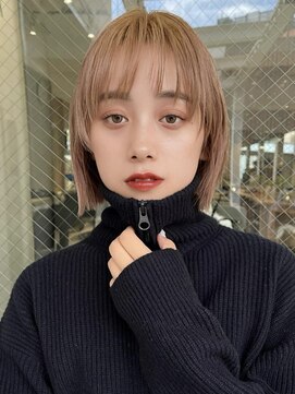 ミンクス 原宿店(MINX) イメチェン 切りっぱなしボブ フルバング 似合わせカット