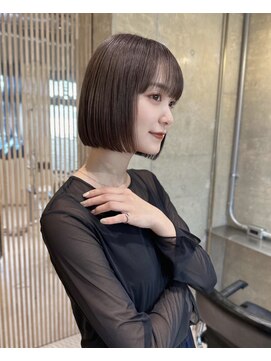 オーレント(AULENT) 大人ショート/ボブ/黒髪カタログ/アッシュカラー/髪質改善