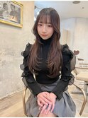 顔まわりとワンカールレイヤーとバングがトレンドヘア〔川又〕