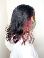 コロ(COLO)&nbsp;【COLO都甲】ブリーチ１回インナーワインレッド