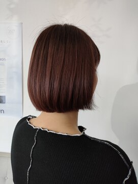 シャポン 艶カラー切りっぱなしボブ