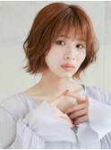 ナチュラルボブ　大人ショート　ウェーブ　20代30代40代