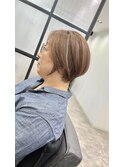 ショート ボブ 白髪ぼかし 髪質改善