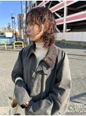 冬服でもお顔スッキリ◎ソフトウルフパーマ