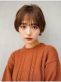 【GEEKS渋谷】小顔/マッシュショート/冬ヘア/キャラメルベージュ