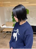 外ハネボブレイヤー顔まわりカット