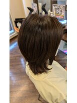 ツヤイロ 島田店&nbsp;40代50代ショートボブウルフカットミディアムレイヤー小顔