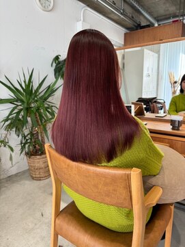 マレン(MAREN) ルビーグロッシーカラー×髪質改善