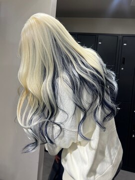 ベレーザ 渋谷(BELEZA) 12294ホワイトブロンドシルバーアッシュ韓国ブルーカラー