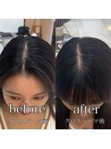 美髪ストレート 美髪ロング 縮毛矯正 艶髪 クロスパーマ