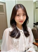 イメチェン髪質改善小顔美髪韓国風巻き前髪顔周りヘア