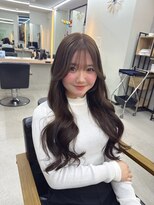 アリープパロット(ALEAP parrot)&nbsp;韓国風/巻きおろしロング/透明感チョコレートブラウン