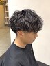 カット+波巻きパーマ+シェービング