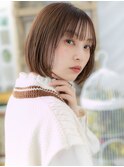 ■ぱっつん前髪前下がり切りっぱなしボブ52-4大宮10代20代30代