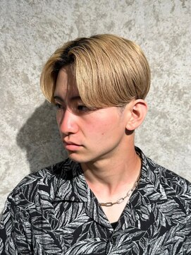 レグノバイグランツ 天神大名店(REGNO by GLANZ) ミルクティーベージュ/メンズヘア/メンズカラー/メンズブリーチ