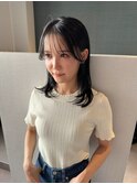 前髪パーマ/小顔カット/レイヤーカット/地毛風カラー/くびれヘア