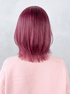 くびれミディミディアム顔周りレイヤーおくれ毛小顔_ba554051