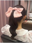 シンプルポニーテール