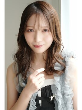 バームヘア(balm hair) 人かわいい暗髪艶感ヨシンモリくびれミディアム