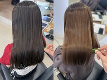 "【うるおいチャージ ― 乾燥やパサつきが気になる方へ】髪に潤いを補給して水分や油分を十分に保持。"