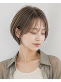 大人ショート　白髪ぼかし　白髪染め　ハイライト　40代50代60