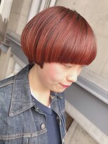 サロン ド ジーズ ピース(Salon de JEEZ PIECE) マッシュショート×オレンジ