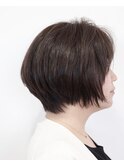 【Sec. hair design 水戸】大人ショートボブ+iNOAオイルカラー
