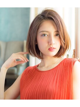 ロンドローズ 名古屋(Lond damaskRose) 【Lond damaskRose】川瀬賢翁 パッと目に付く大人ショートボブ