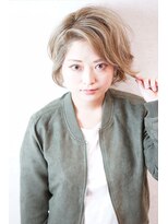 ヘアールーム モテナ(hair room motena)&nbsp;スモーキーグレージュカラー　【日暮里駅motena美容室】