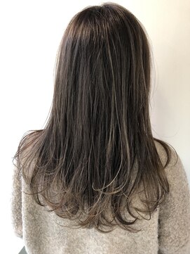 ミラバイグリーン(Mira by green) 【担当JUN】透け感フォギーベージュx大人ハイライト