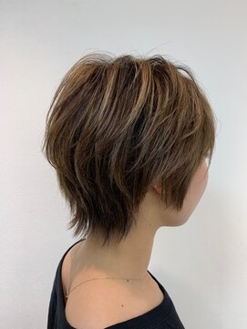 ザ ラフター バイ ラブズ ラフズ 戸畑朝日ヶ丘店(THE LAUGHTER by Loves Laughs) ハイライト×ショート(右サイド)