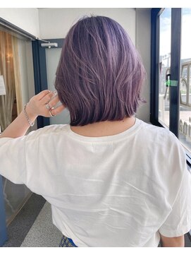 リアラバイアルティナ 船橋店(Liara by artina) ボブルフ×ラベンダーアッシュ