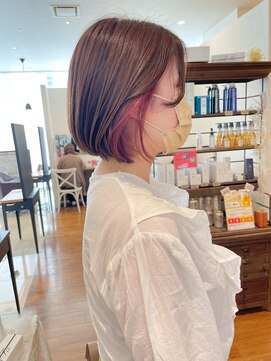 カヌレ 金沢文庫店 【金沢文庫】【ウェーブヘア】イヤリングカラー/ペールピンク