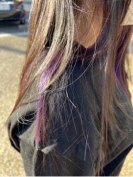 クララ カシハラ(CLALA Kashihara) インナーカラー×パープル