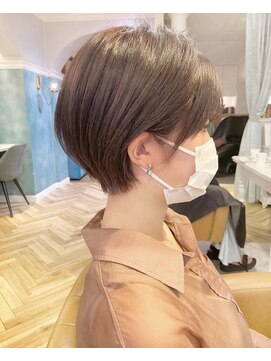 ロンド 銀座(Lond) 【春日美月】くすみベージュ×骨格補正ショート