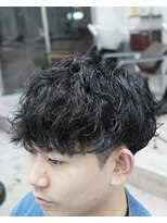 メンズ サロン ドット トウキョウ 町田店(men's salon dot. tokyo)&nbsp;刈り上げマッシュ×ツイストスパイラルパーマ
