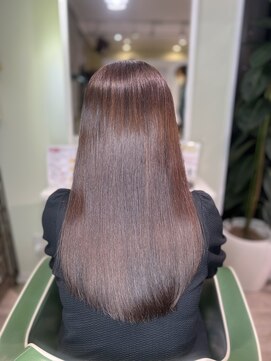 アルル 銀座(alulu) 大人可愛い★ピンクベージュ★ロングヘア★髪質改善