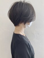 大人可愛い小顔ひし形クビレ丸み20代30代40代大人ショート(蘭)