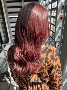 テラスヘアラボ 新潟駅南(TERRACEhairLab.) 【ダメージレスケアブリーチ使用】チェリーレッド