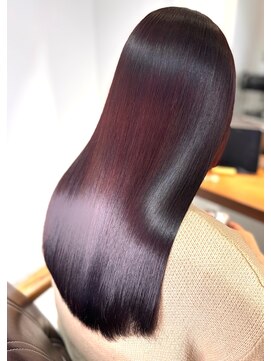 アールサロン 名駅(Rr SALON) 髪質改善♪ブリーチなし艶感レッド