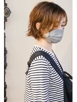 ルーシー ヘアデザインワークス(Lucy Hair Design Works)&nbsp;サロンワーク×クセを活かしたナチュラルボブ