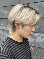 ヒュイル バイ ニアウ(Hwyl by Niau)&nbsp;メンズマッシュセンターパートスパイラルパーマニュアンスパーマ