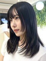 ビューブルー 亀戸錦糸町(VIEW BLUE)&nbsp;かわいいシアーカラーエアリーロングセミディ姫カット