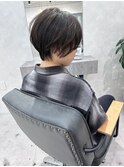耳掛けショート/オリーブベージュボブ