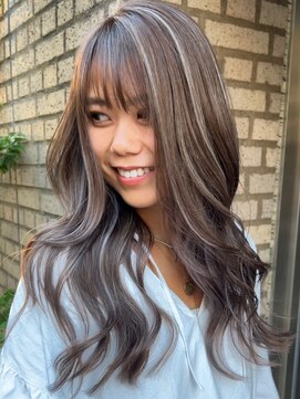ヘアーサロン アモル(HAIR SALON Amor) ハイライトレイヤーカットダブルカラーイルミナカラー縮毛矯正