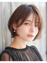 ゴカンムード(Gokan mood)&nbsp;ハイライトバレイヤージュダブルカラーショートカット30代40代