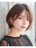 ハイライトバレイヤージュダブルカラーショートカット30代40代
