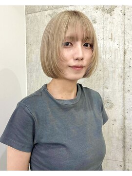 サクラ オモテサンドウ(SAKURA) ミルクティーベージュ ハイトーンカラー 表参道