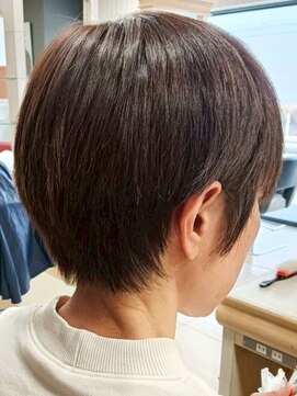 ヘアークリアー 春日部 ミセス 艶髪 ハンサムショートスタイル 白髪染め